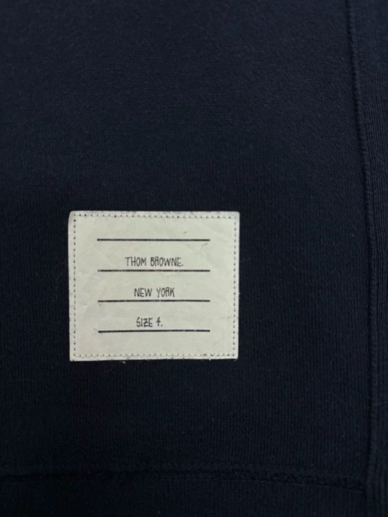 Thom Browne Thom Browne Dark blue four stripe hoodie Size US XL / EU 56 / 4 - 7 Thumbnail