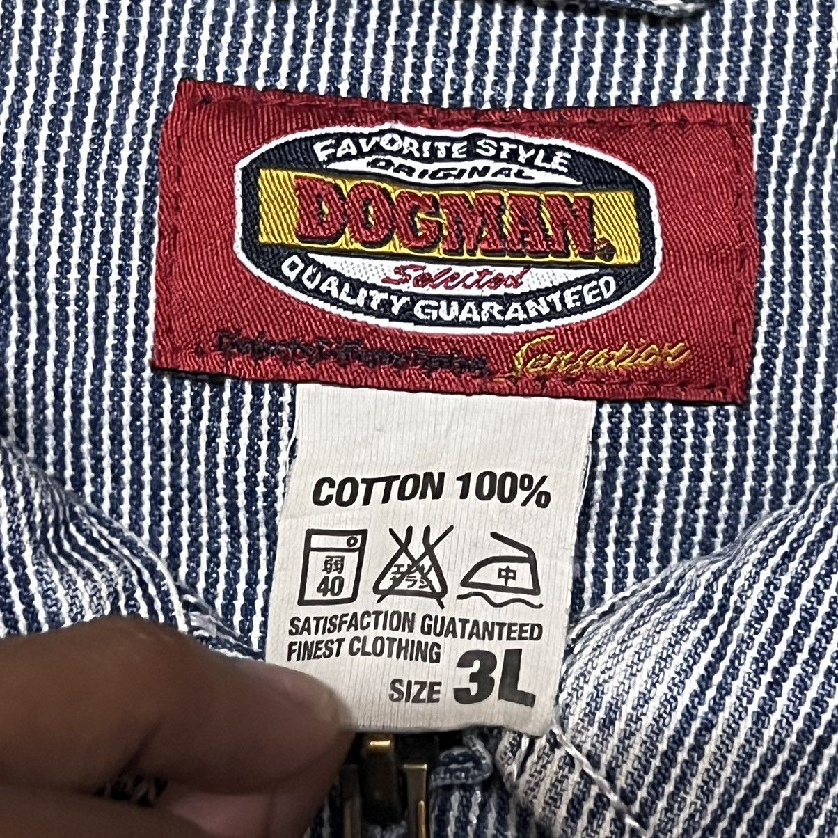 Japanese Brand Vintage Dogman Hickory Work Wear Jacket Distressed Size US L / EU 52-54 / 3 - 11 Thumbnail