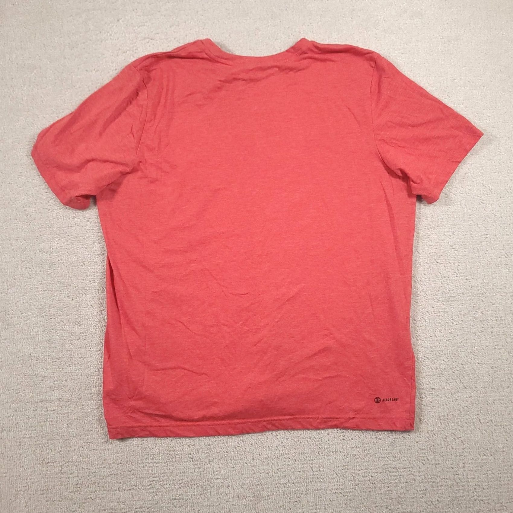 Adidas Adidas AEROREADY Shirt Mens XL Pink Short Sleeve Tee Top Size US XL / EU 56 / 4 - 7 Thumbnail