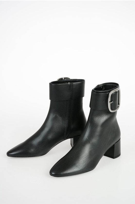 Saint Laurent Paris Leather Ankle Boots Size US 5.5 / IT 35.5 - 1 Thumbnail