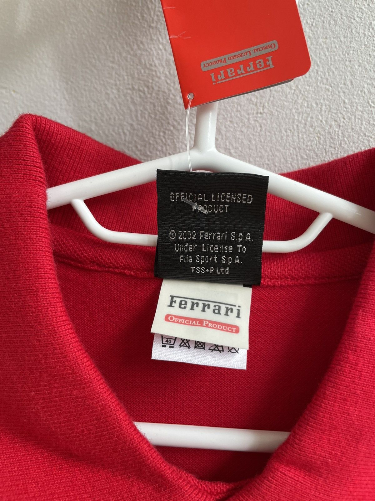 Ferrari NEW 2002 Vintage Ferrari Red Polo Shirt SF Logo F1 Formula 1 Size US L / EU 52-54 / 3 - 10 Thumbnail