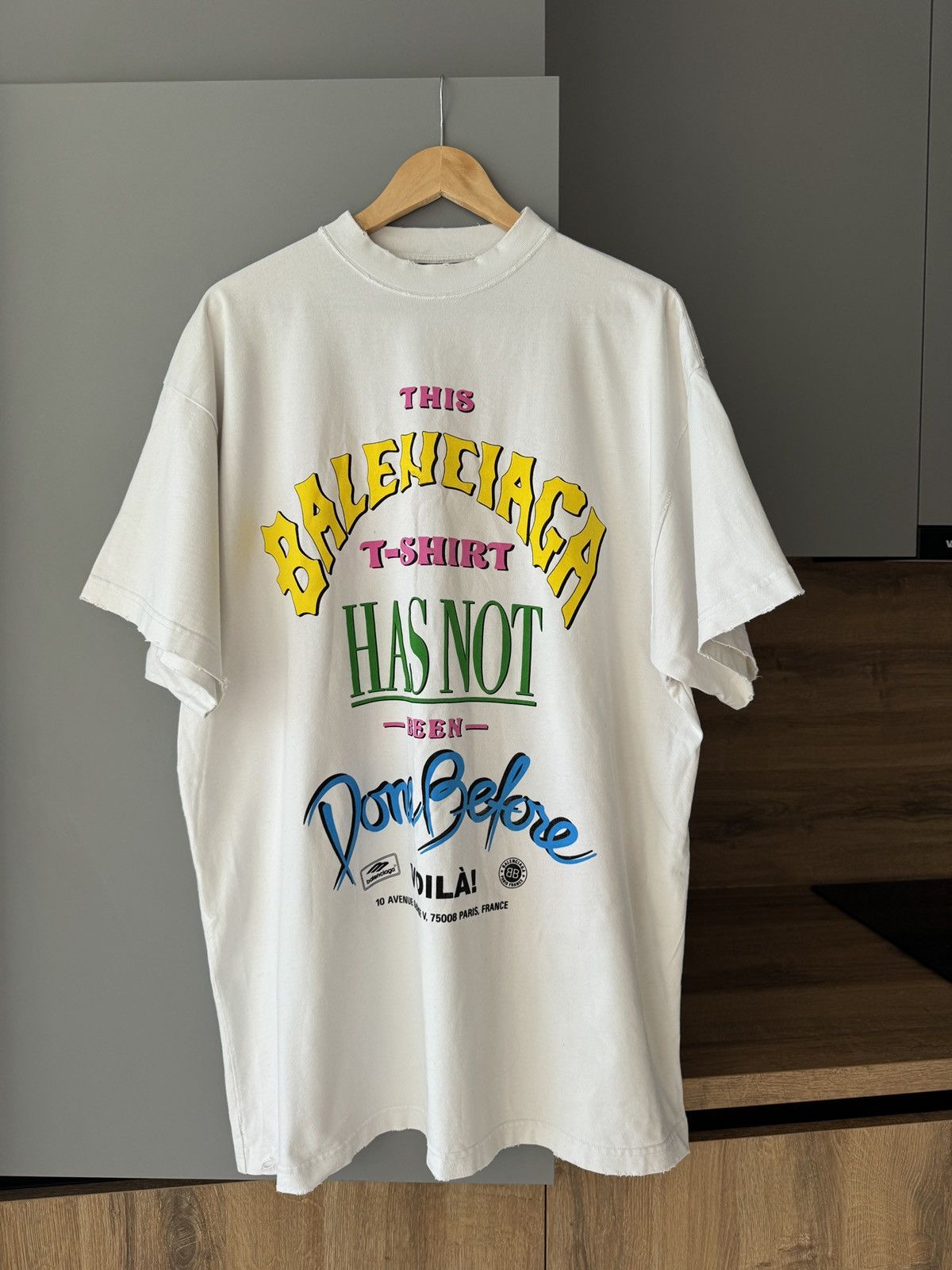 Balenciaga Balenciaga Oversize Cotton Graphic Printed T-Shirt Size US M / EU 48-50 / 2 - 1 Thumbnail