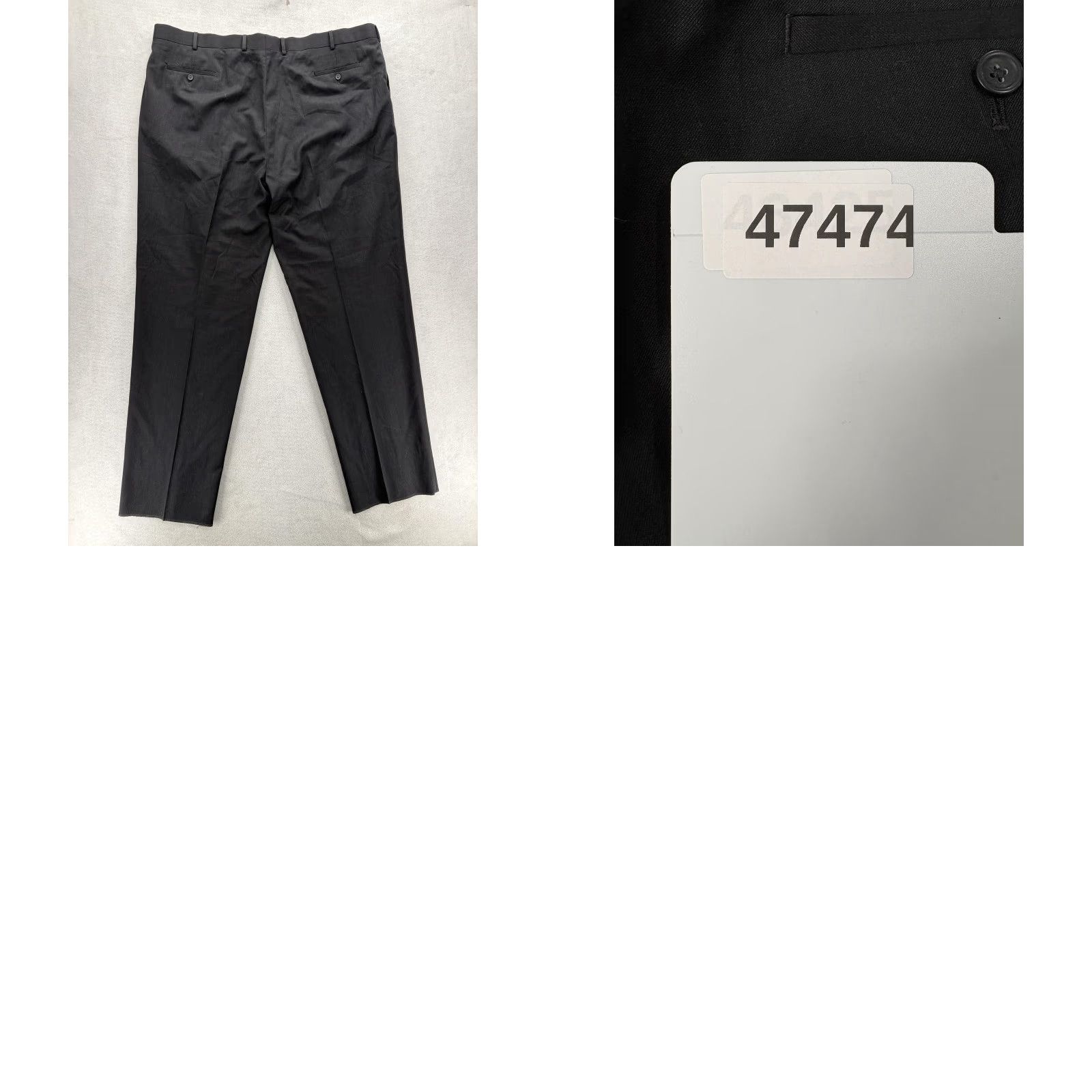 Joseph Joseph & Feiss Pants Mens 50 Black 100% Wool Pleated Business Unhemmed NWT Size US 34 / EU 50 - 9 Thumbnail