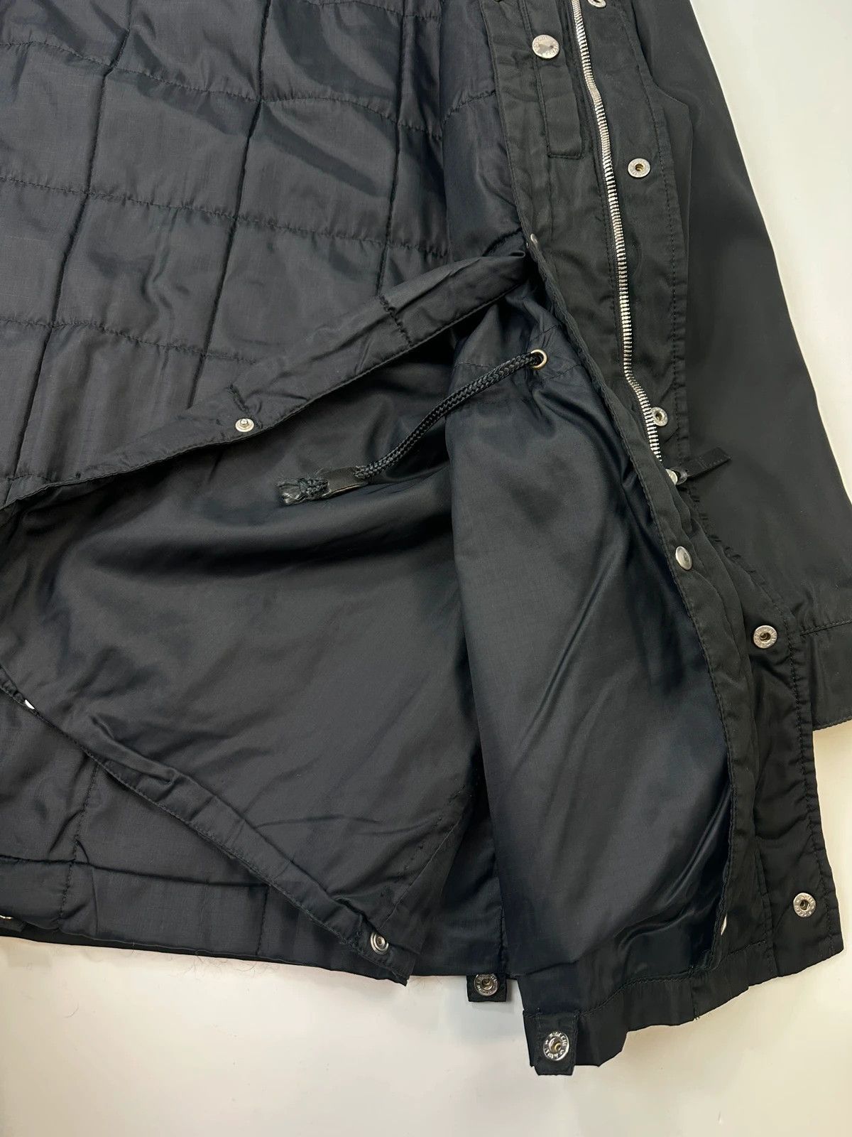 Prada Prada Milano FW97 Black Nylon & Leather Parka Long Coat Size US L / EU 52-54 / 3 - 16 Thumbnail