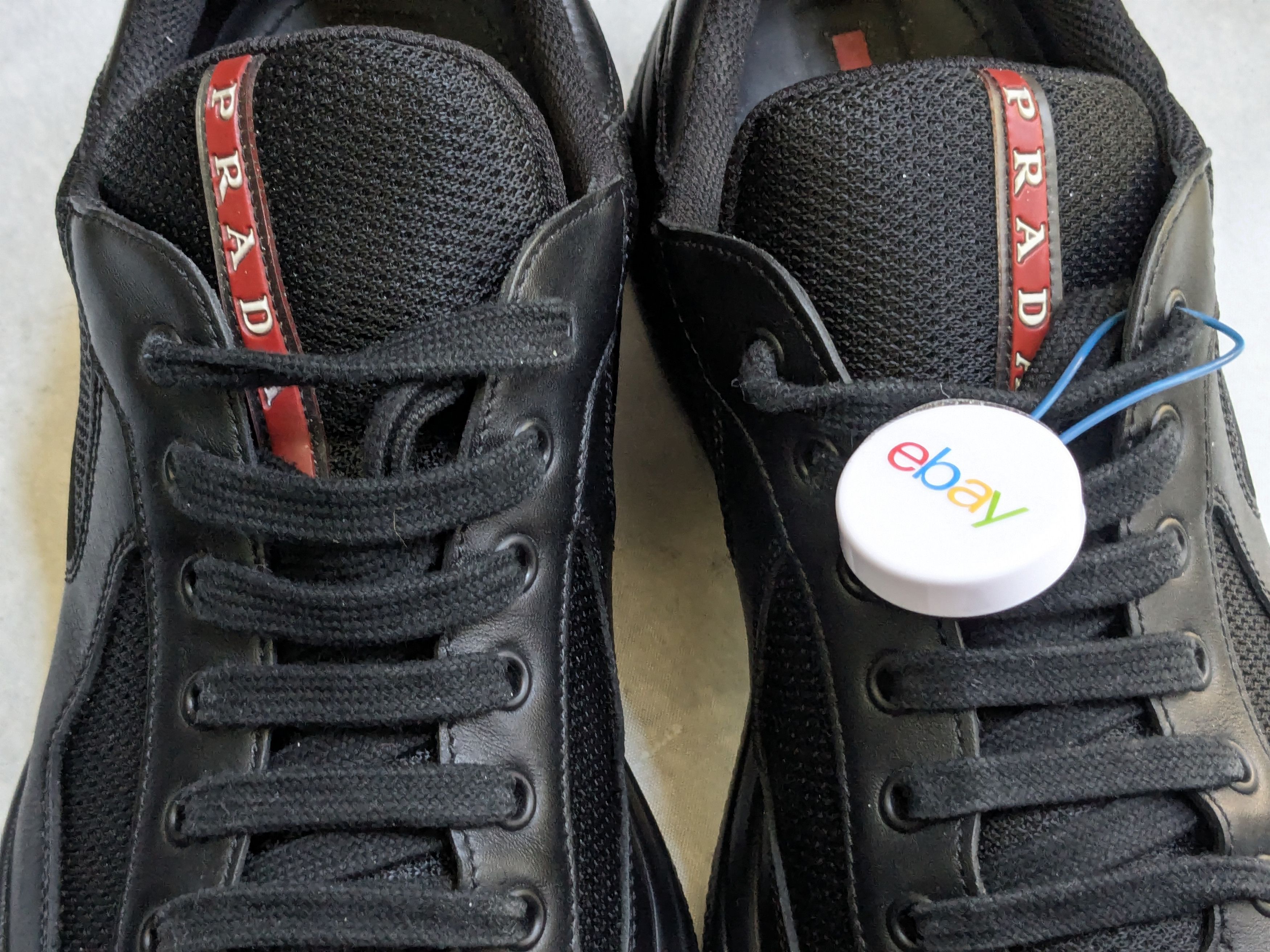 Prada Prada America's Cup Sneakers Black Red 13 Low Tops Leather Size US 13 / EU 46 - 7 Thumbnail