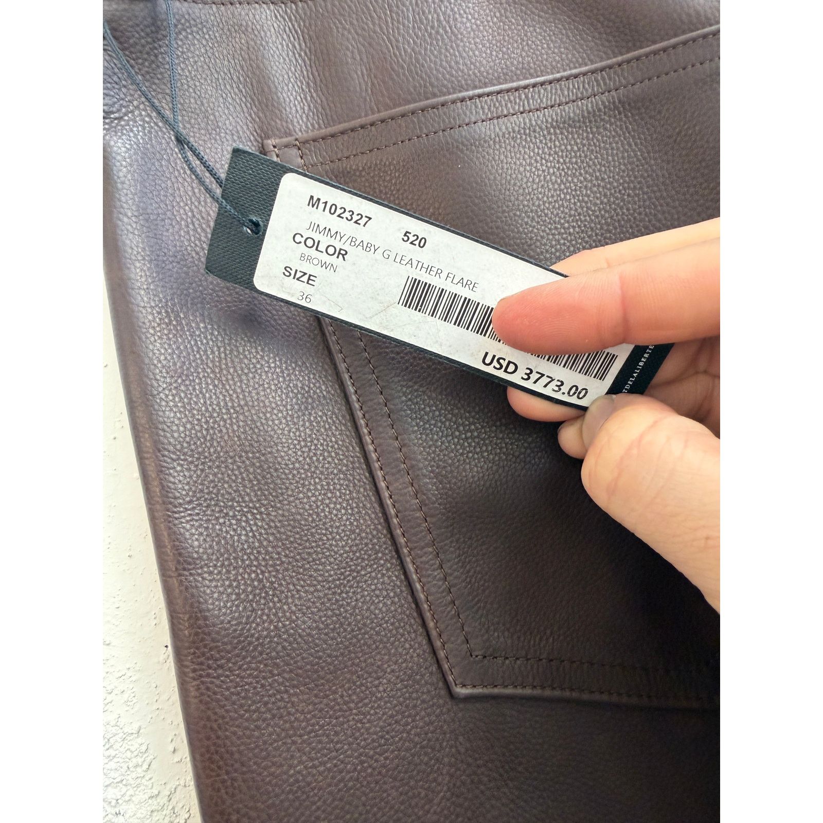 Cout de la Liberte Cout De La Liberte Jimmy/Baby G Leather Flare Pants Size US 36 / EU 52 - 6 Thumbnail