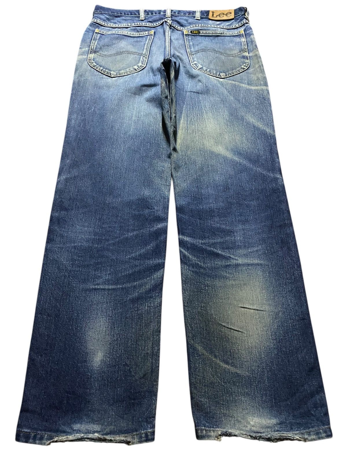 Lee × Vivienne Westwood Japan Vintage Lee Riders Mud Wash Distressed Loose Jeans Size US 33 - 2 Thumbnail