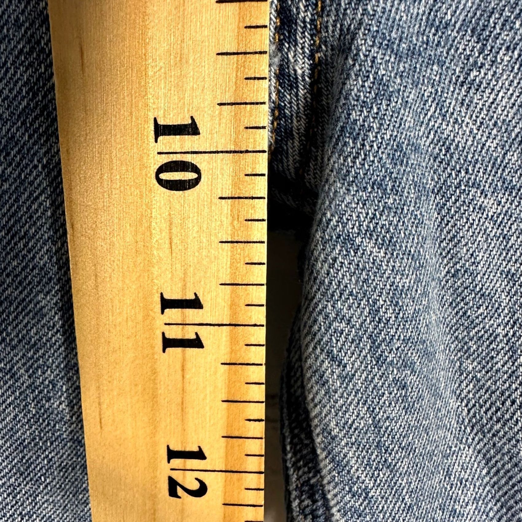 Agolde AGOLDE Jeans Womens 27 High Rise Riley Long Blue Jeans Button Fly Distressed 5-Pocket Denim Straight High Rise Womens Jeans Size 27" / US 4 / IT 40 - 4 Thumbnail
