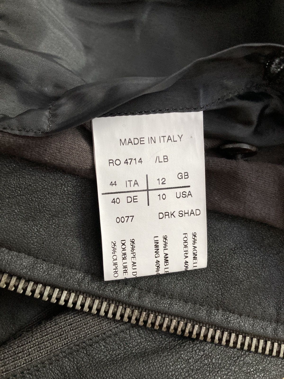 Rick Owens F/W 09 “CRUST” Blistered Lamb Leather Jacket Rick Owens 44 Size L / US 10 / IT 46 - 22 Thumbnail