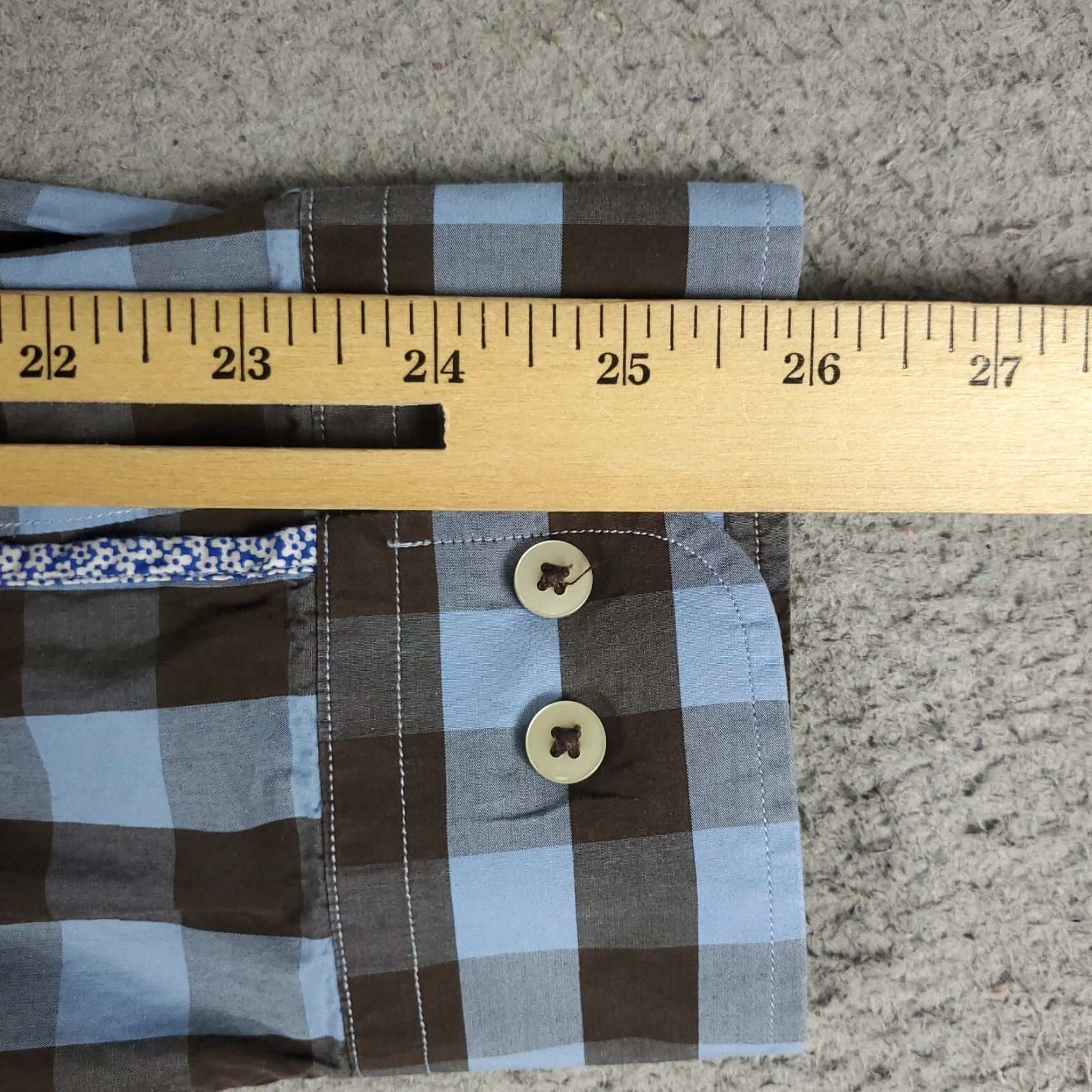 Tommy Bahama Tommy Bahama Shirt Mens Size 2XL Blue Brown Check Cotton Button Up Long Sleeve Size US XXL / EU 58 / 5 - 6 Thumbnail