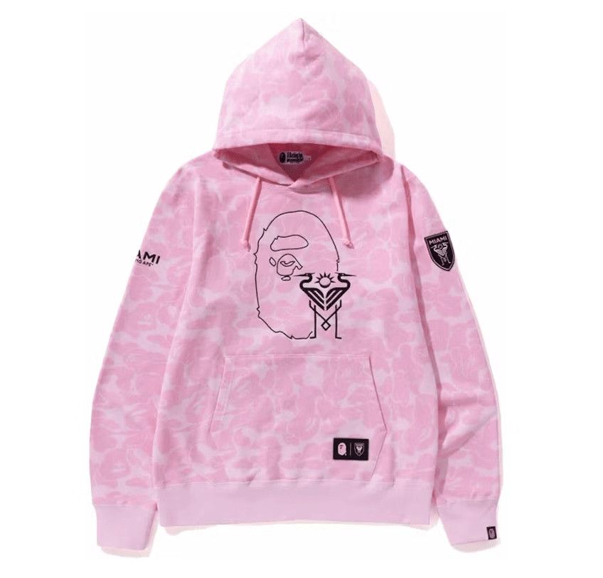 Bape x Inter Miami CF Camo Hooded Sweatshirt Pink Size US XL / EU 56 / 4 - 1 Preview