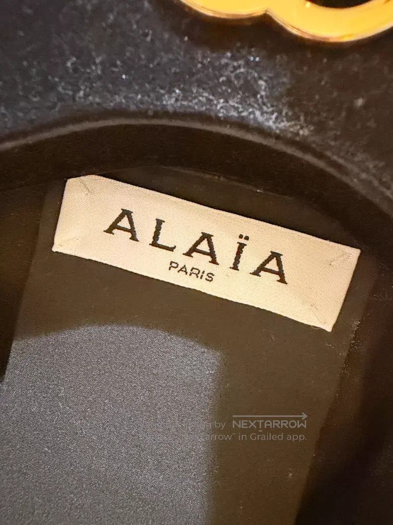 Alaia Alaia Black Twill Belted Wrap Dress Size XS / US 0-2 / IT 36-38 - 8 Thumbnail