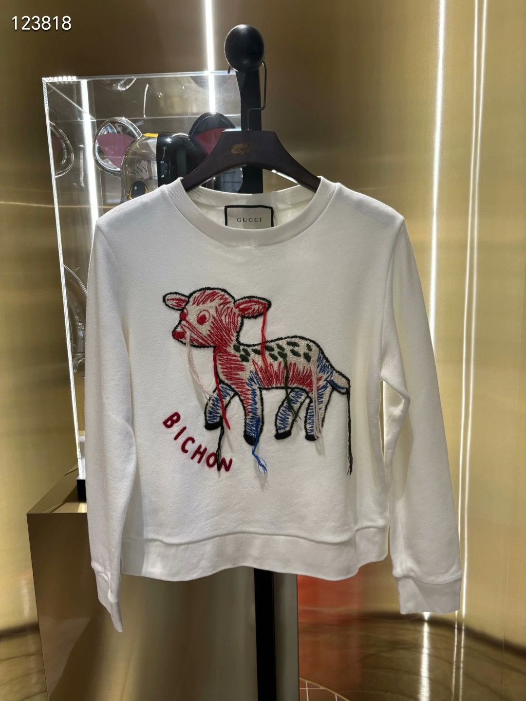 Gucci Gucci Deer Embroidery Fringe Sweatshirt Size XS / US 0-2 / IT 36-38 - 1 Thumbnail