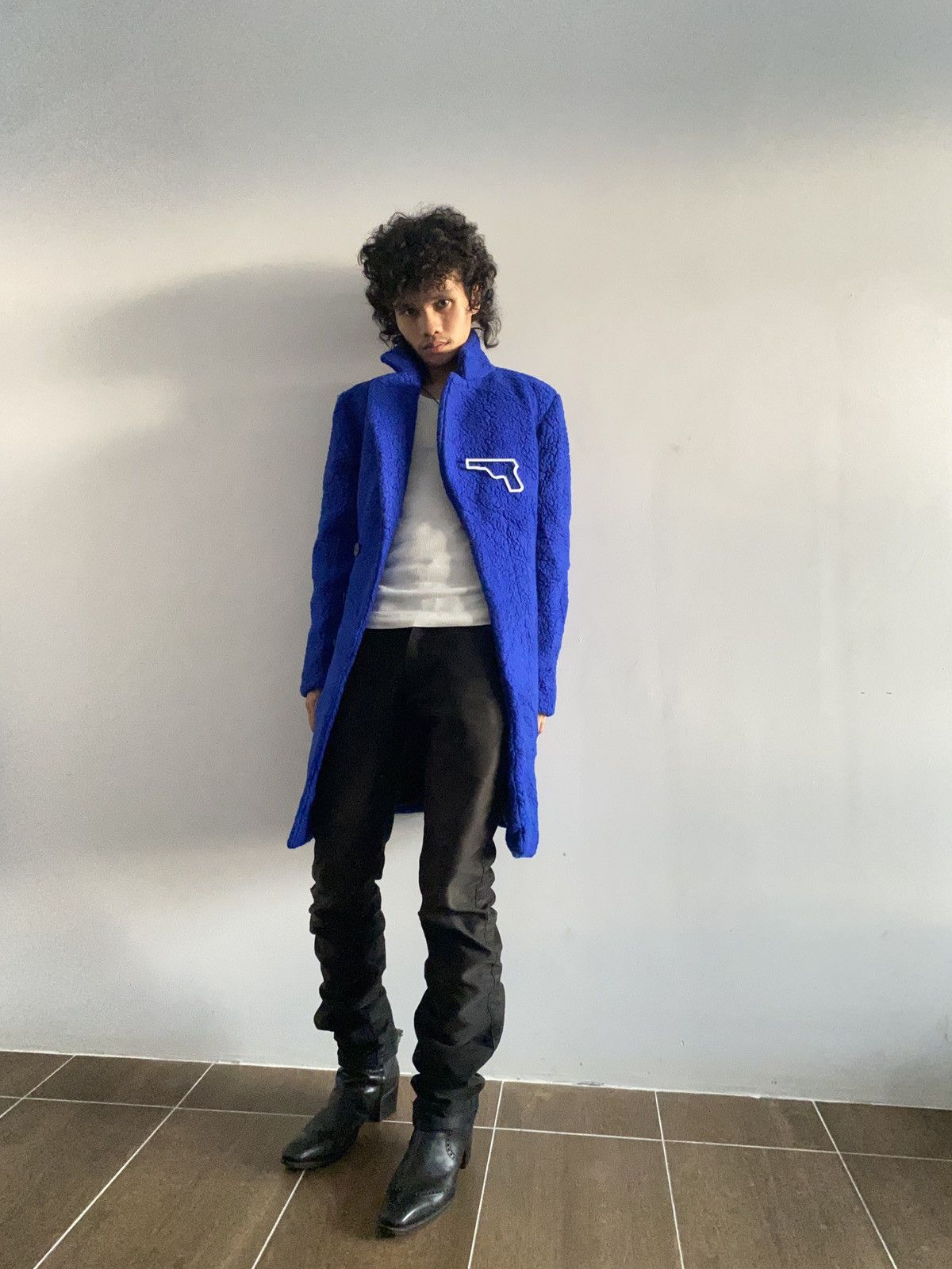 Yves Saint Laurent FW09 Yves Saint Laurent Electric Blue Wool Coat Size US S / EU 44-46 / 1 - 3 Thumbnail