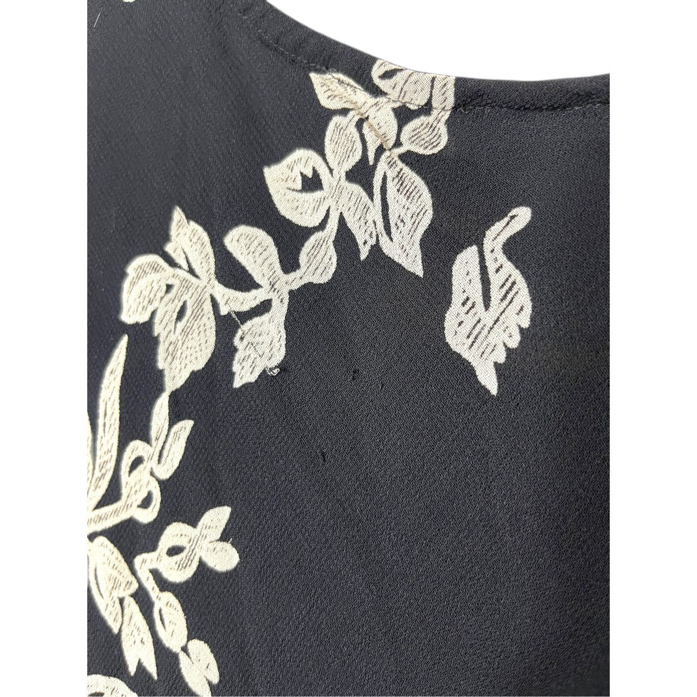 Other Paradise Plus Y2K 90s Black Floral Print Midi Dress Size 3X Size 3XL / US 20-22 - 7 Thumbnail