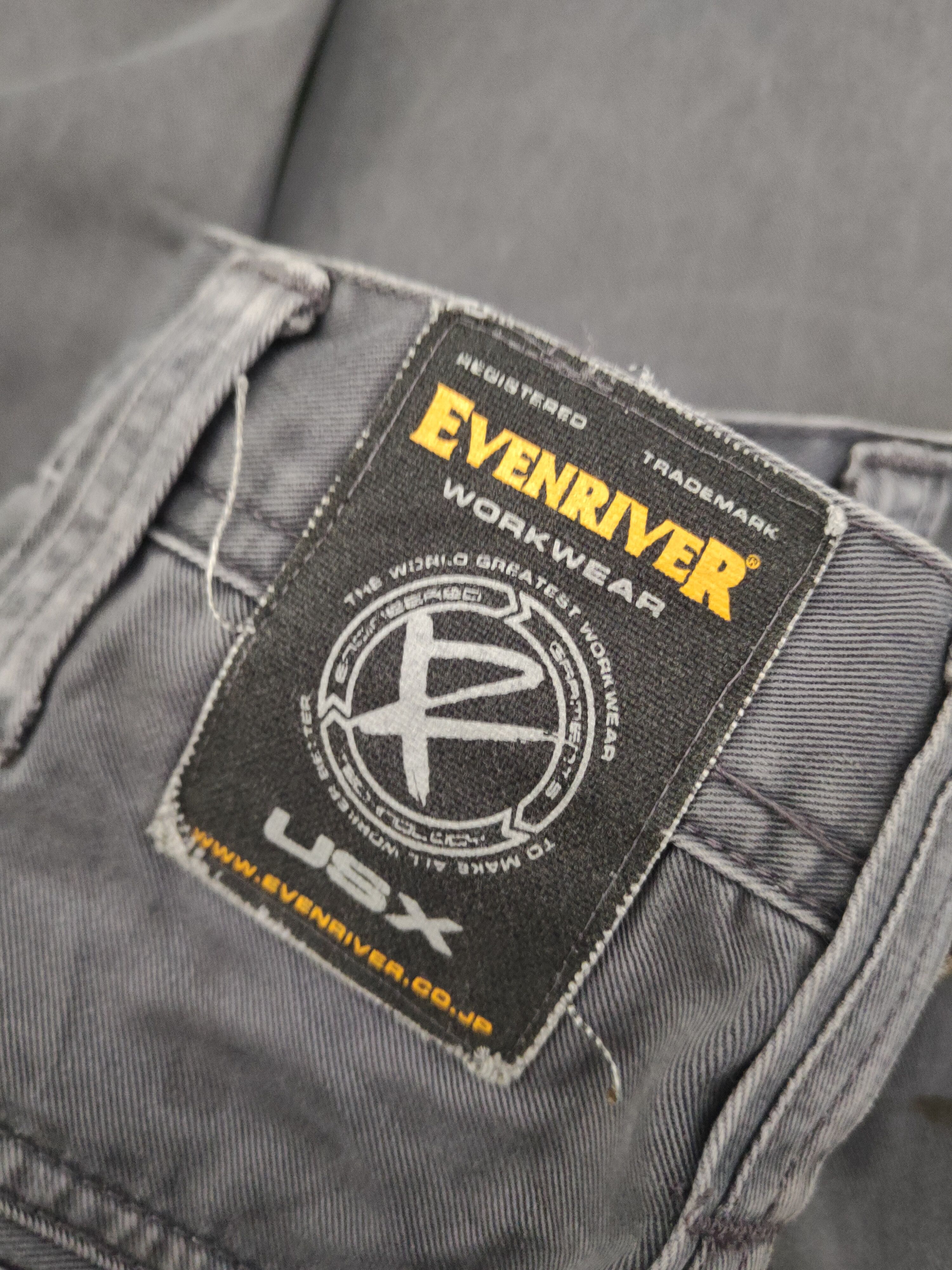 Japanese Brand DL Evenriver Dark Gray Multipocket Cargo Pants #46-272T Size US 29 - 12 Thumbnail