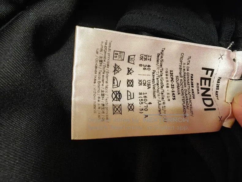 Fendi Fendi Side Double F Letter Logo Drawstring Sports Pants Size 26" / US 2 / IT 38 - 6 Thumbnail
