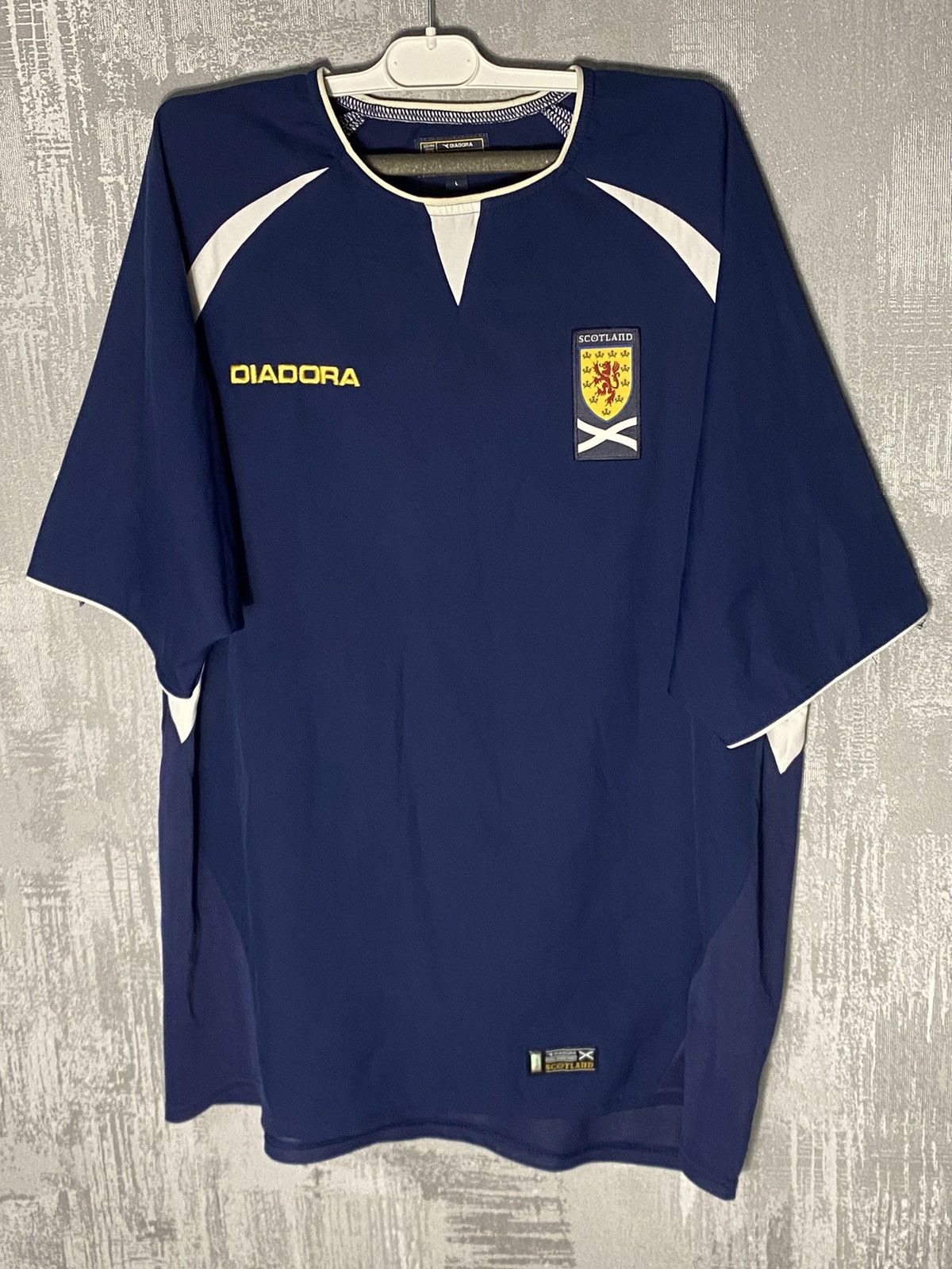 Diadora × Vintage Vintage Diadora Scotland Soccer Jersey National Team Shirt Size US L / EU 52-54 / 3 - 1 Thumbnail