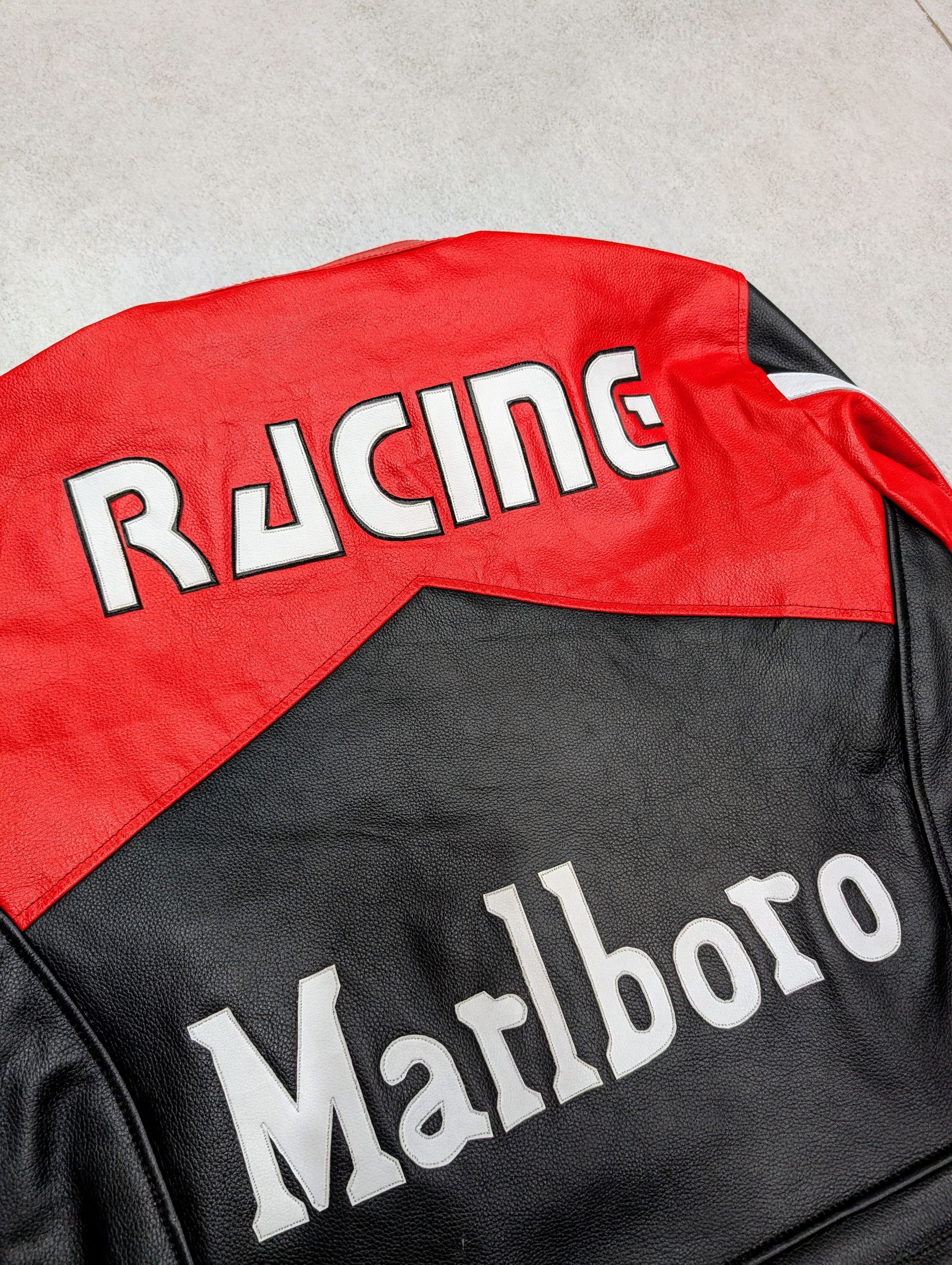 Marlboro Vintage Marlboro Leather Jacket Racing Retro 90s Streetwear Size US L / EU 52-54 / 3 - 9 Thumbnail