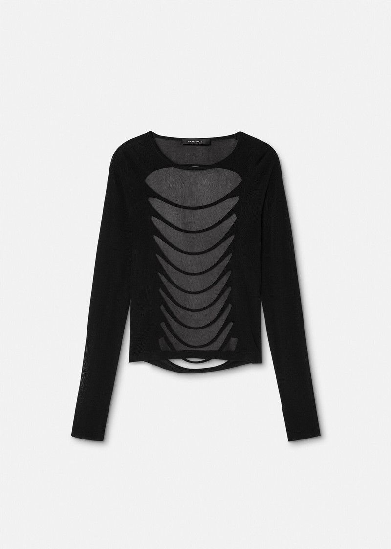 Versace o1y0226 Crewneck Sweater in Black Size S / US 4 / IT 40 - 1 Thumbnail