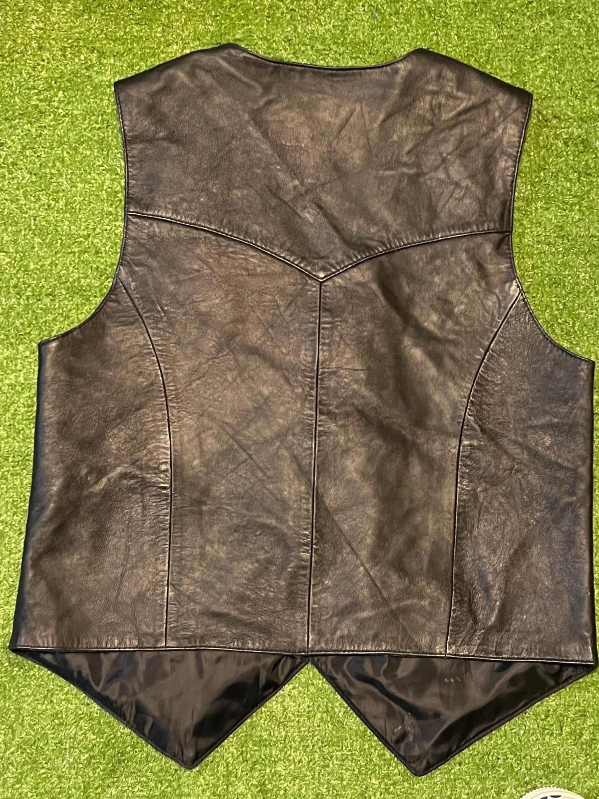 Other Vintage Genuine Leather Vest Size L / US 10 / IT 46 - 3 Thumbnail