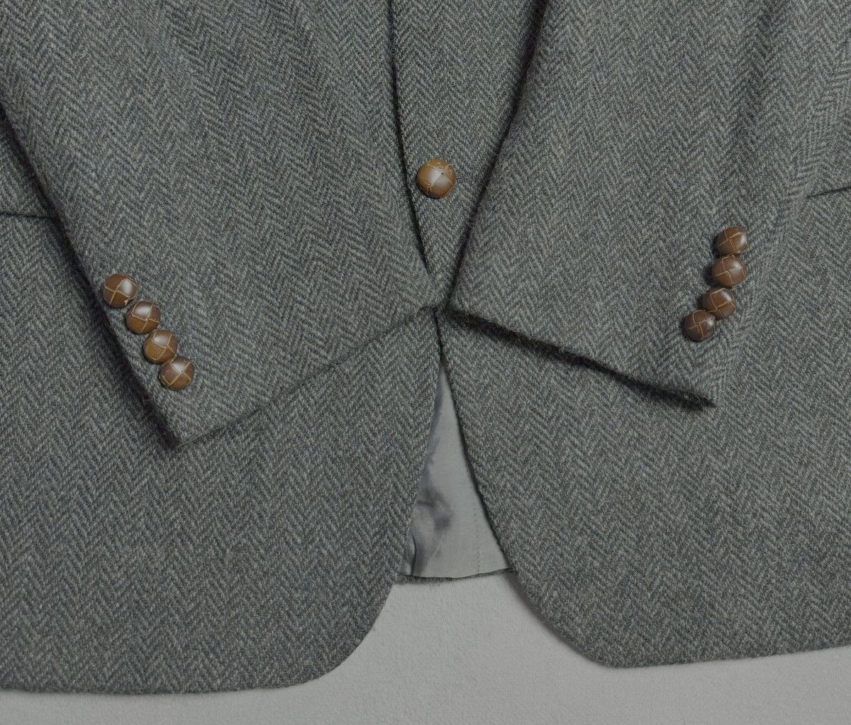 Harris Tweed Harris Tweed Vintage 100% Wool Blazer Jacket Diegel Size 46R - 7 Thumbnail