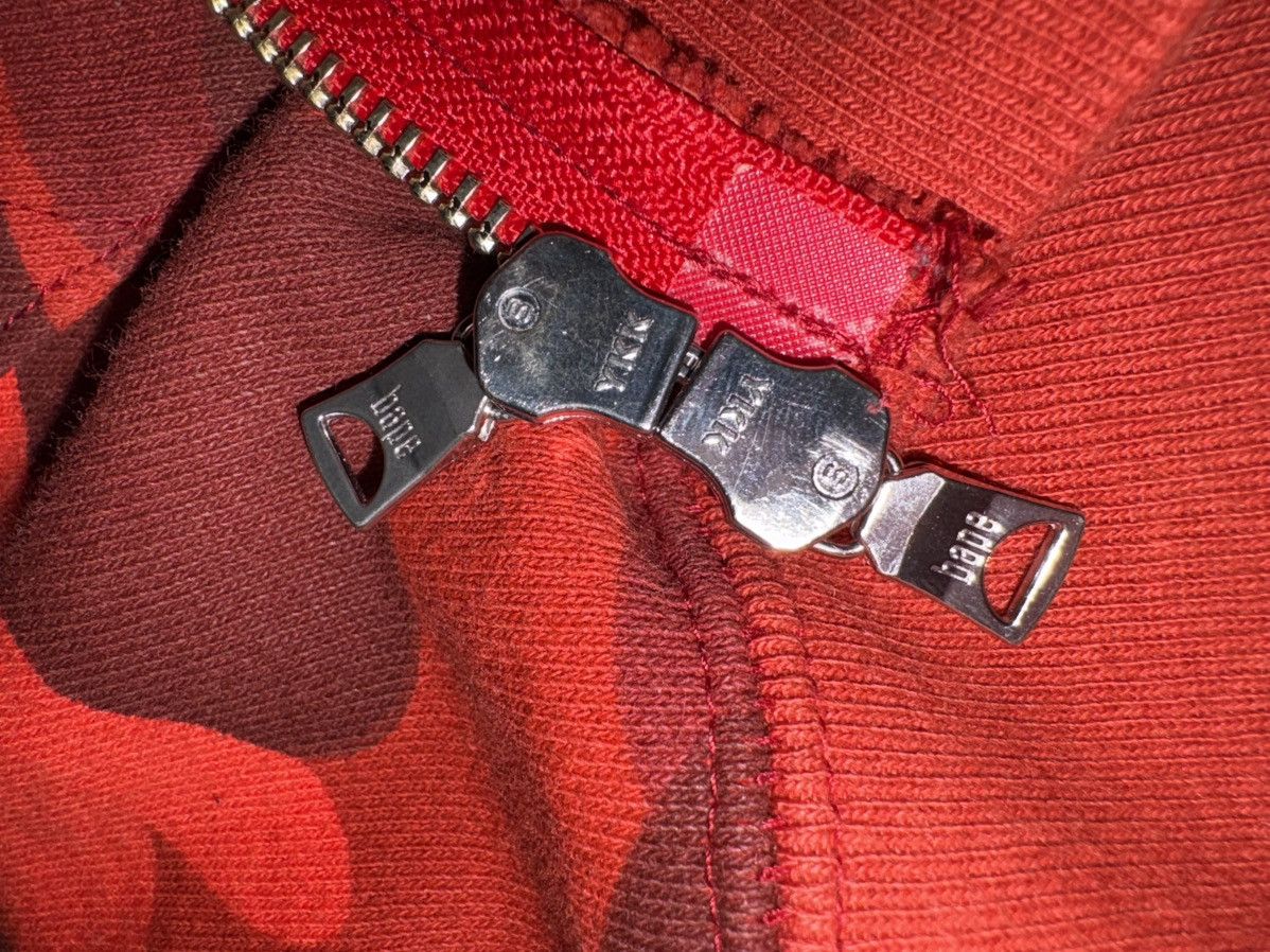 Bape Red Bape zip up hoodie Size US L / EU 52-54 / 3 - 6 Thumbnail