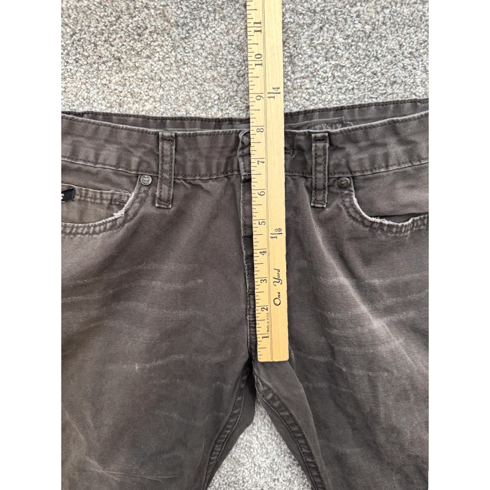 Vans VANS Jeans 30 Straight Leg Skater Streetwear Grunge Retro Y2K Alt Distressed Mens Denim Straight 30 Gray Zip 28in Inseam Size US 30 / EU 46 - 5 Thumbnail