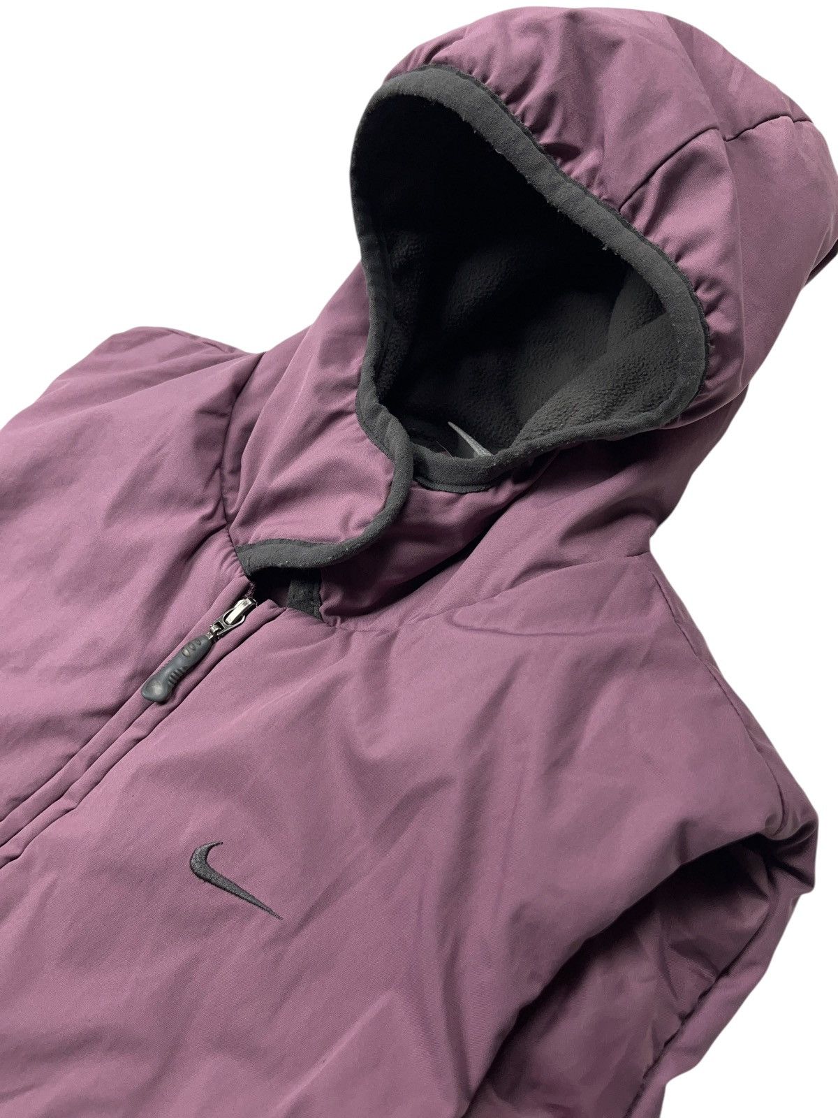 Nike × Vintage Vintage Nike Lavender Puffed Vest y2k Size S / US 4 / IT 40 - 4 Thumbnail
