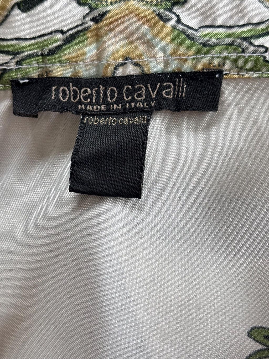Roberto Cavalli Roberto Cavalli Satin Blouse Fitted Designer Top Size M / US 6-8 / IT 42-44 - 3 Thumbnail