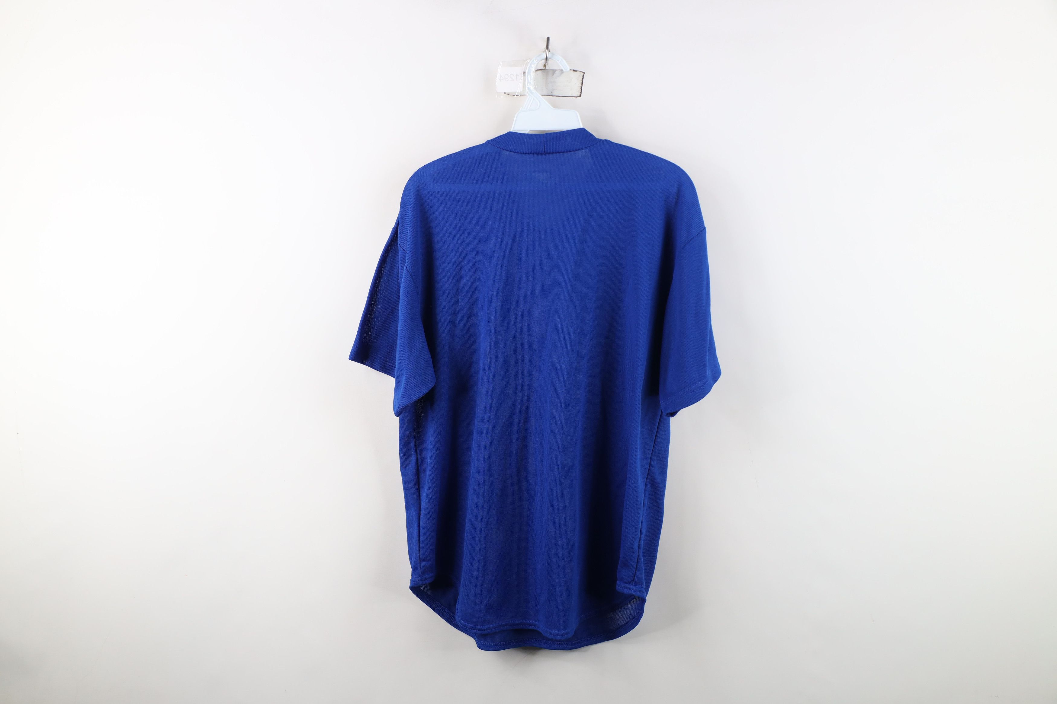 Nike Vintage 90s Nike FIT Scott Knit T-Shirt Royal Blue USA Size US M / EU 48-50 / 2 - 11 Thumbnail