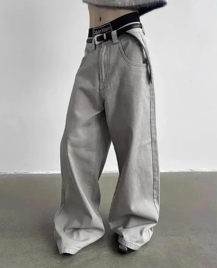 Japanese Brand Casual Vintage Washed Wide Leg Jeans Pants Size US 32 / EU 48 - 1 Thumbnail
