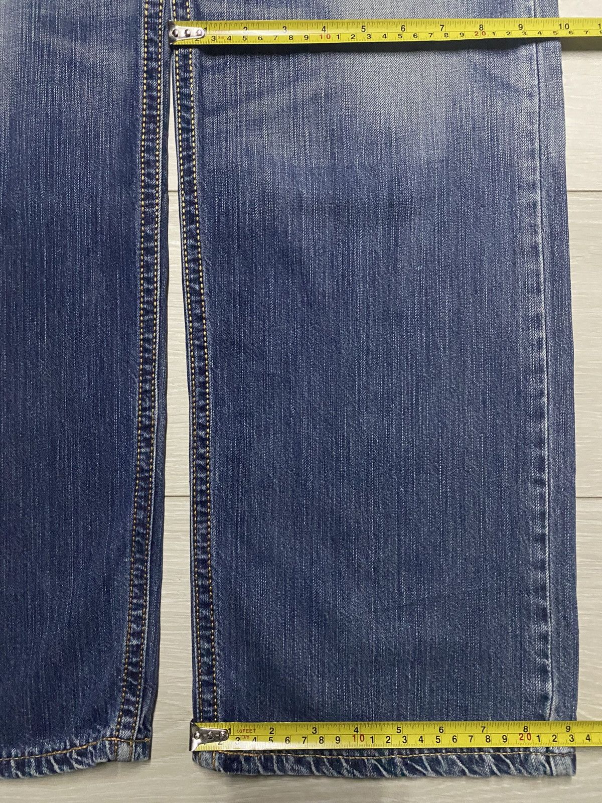 Edwin Vintage Edwin XV Fade Made Wash Distressed Baggy Jeans Size US 35 - 15 Thumbnail