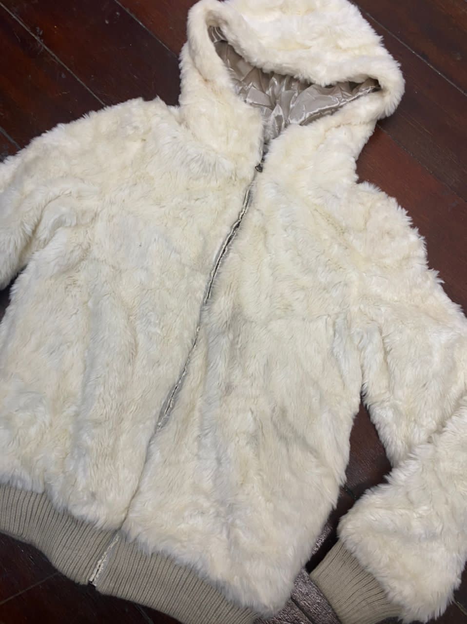 Other Natural couture fur hoodie zipper jacket Size US S / EU 44-46 / 1 - 5 Thumbnail