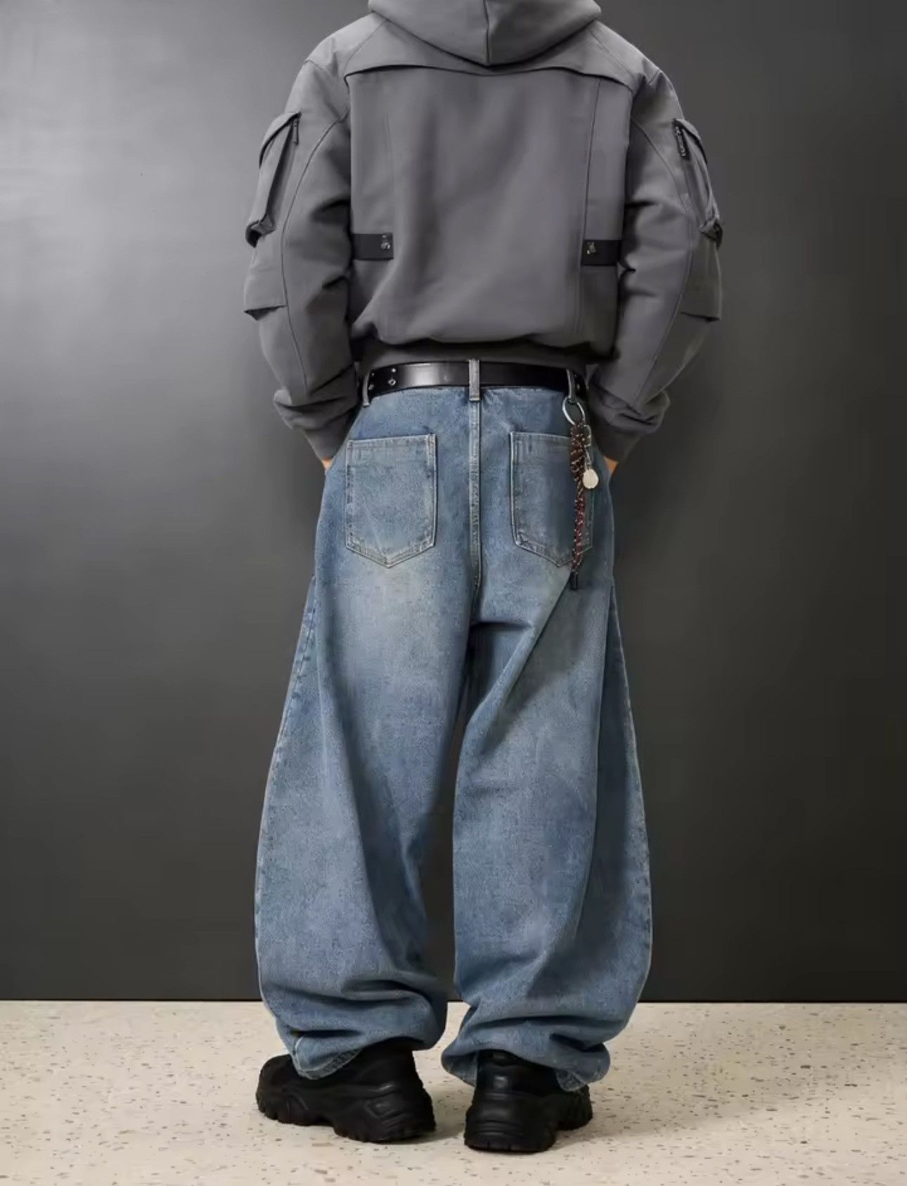 Jean Classic Loose Y2k Streetwear Baggy Jeans Pants Size US 30 / EU 46 - 6 Thumbnail