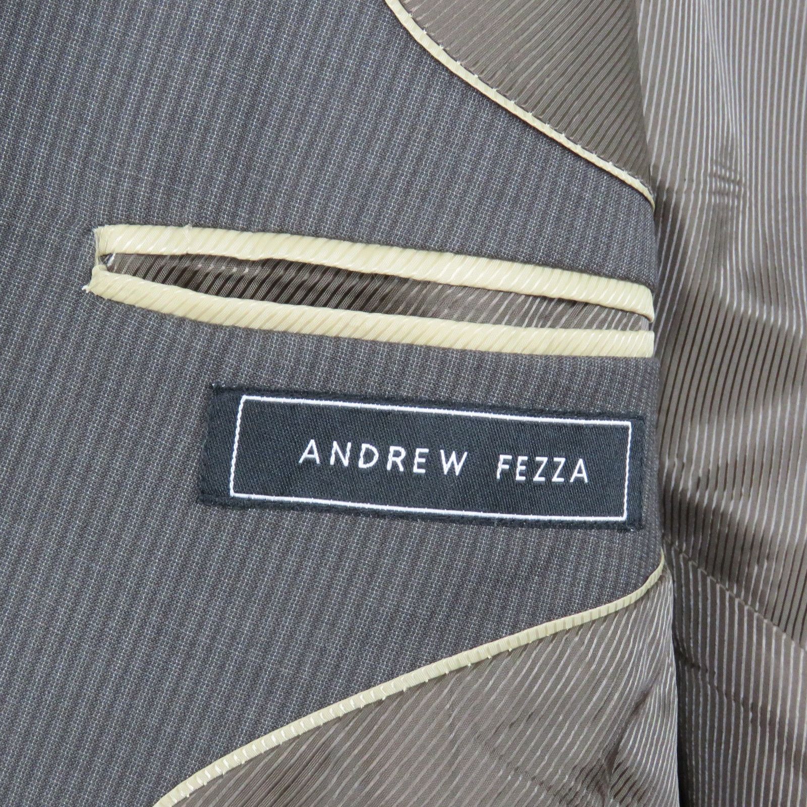 Andrew Fezza Andrew Fezza Men's Charcoal Gray Suit Jacket 46R Size 46R - 5 Thumbnail