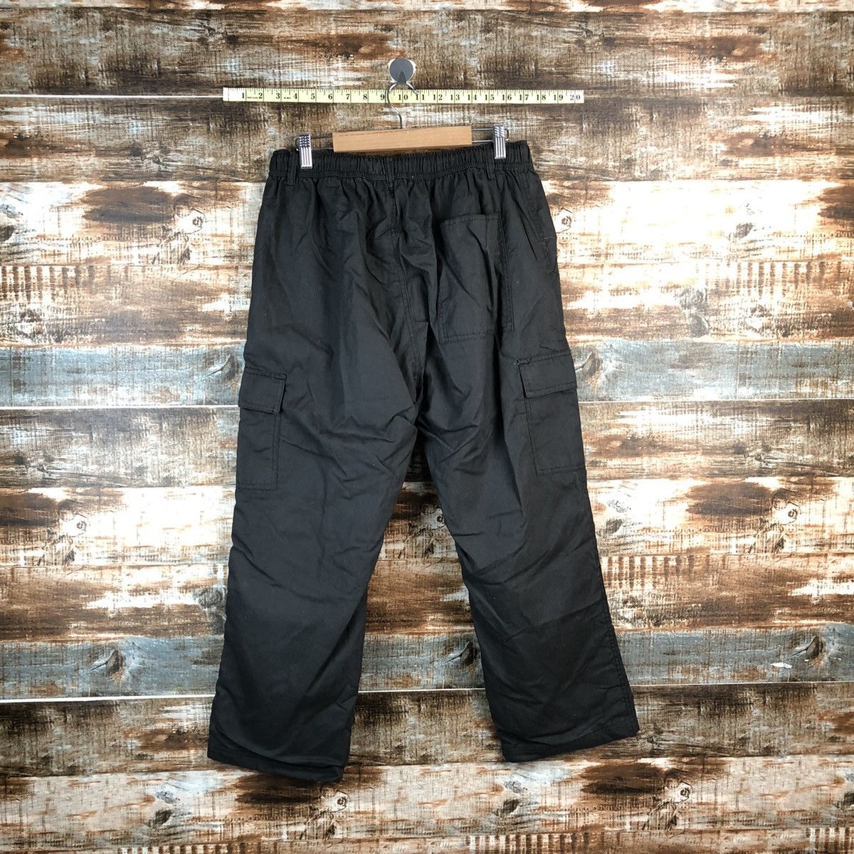 Japanese Brand Japanese Brand Black Cargo Multipocket Pants #A2529 Size US 31 - 15 Thumbnail