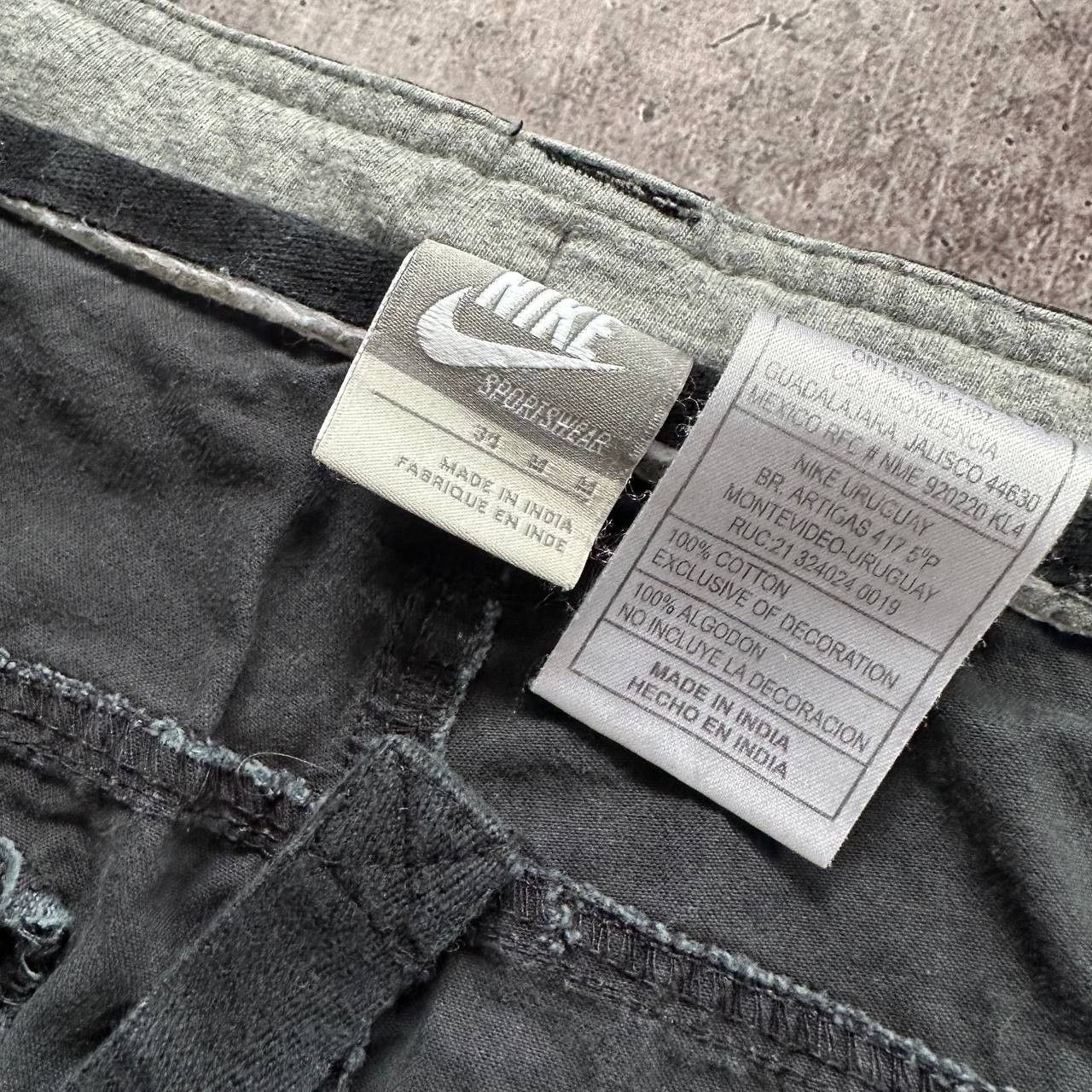 Nike × Vintage Nike y2k Vintage Denim Cargo Avant Garde Straight Pants Size US 34 / EU 50 - 8 Thumbnail
