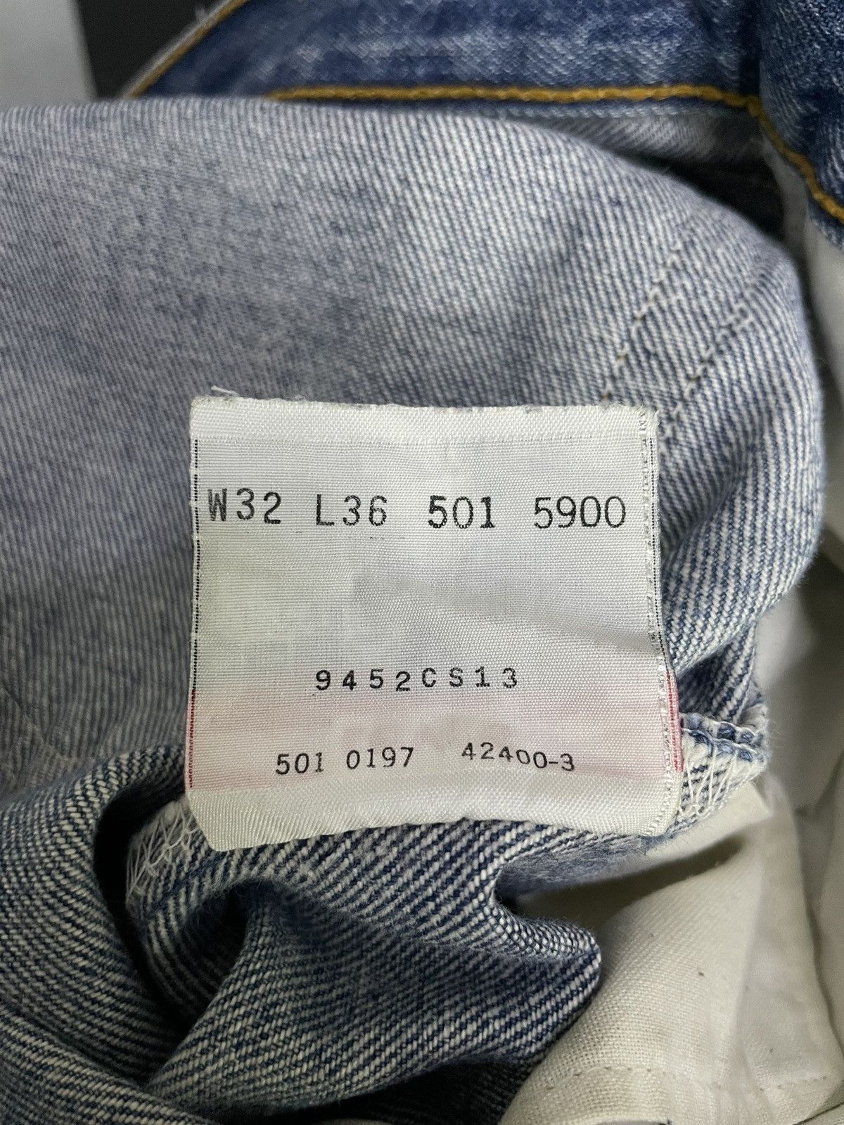 Levi's × Vintage Vintage 90s Levis 501 Japan Made Distressed Repaired Jeans Size US 30 / EU 46 - 17 Thumbnail