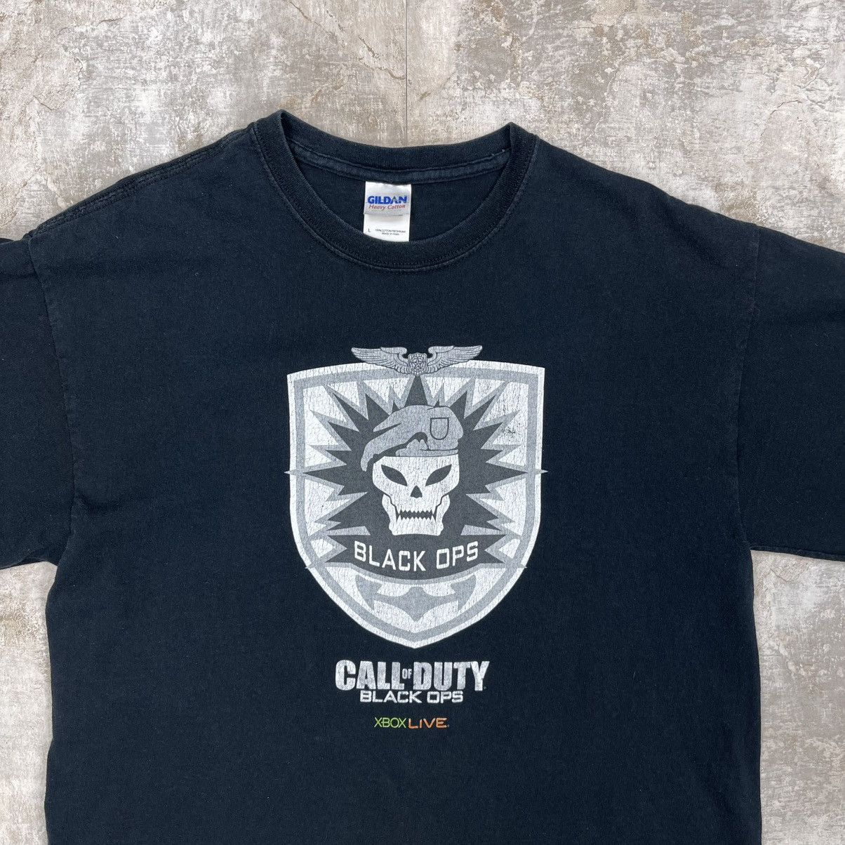 Vintage 2010 CALL OF DUTY BLACK OPS PROMO TEE GAME XBOX Size US L / EU 52-54 / 3 - 2 Thumbnail