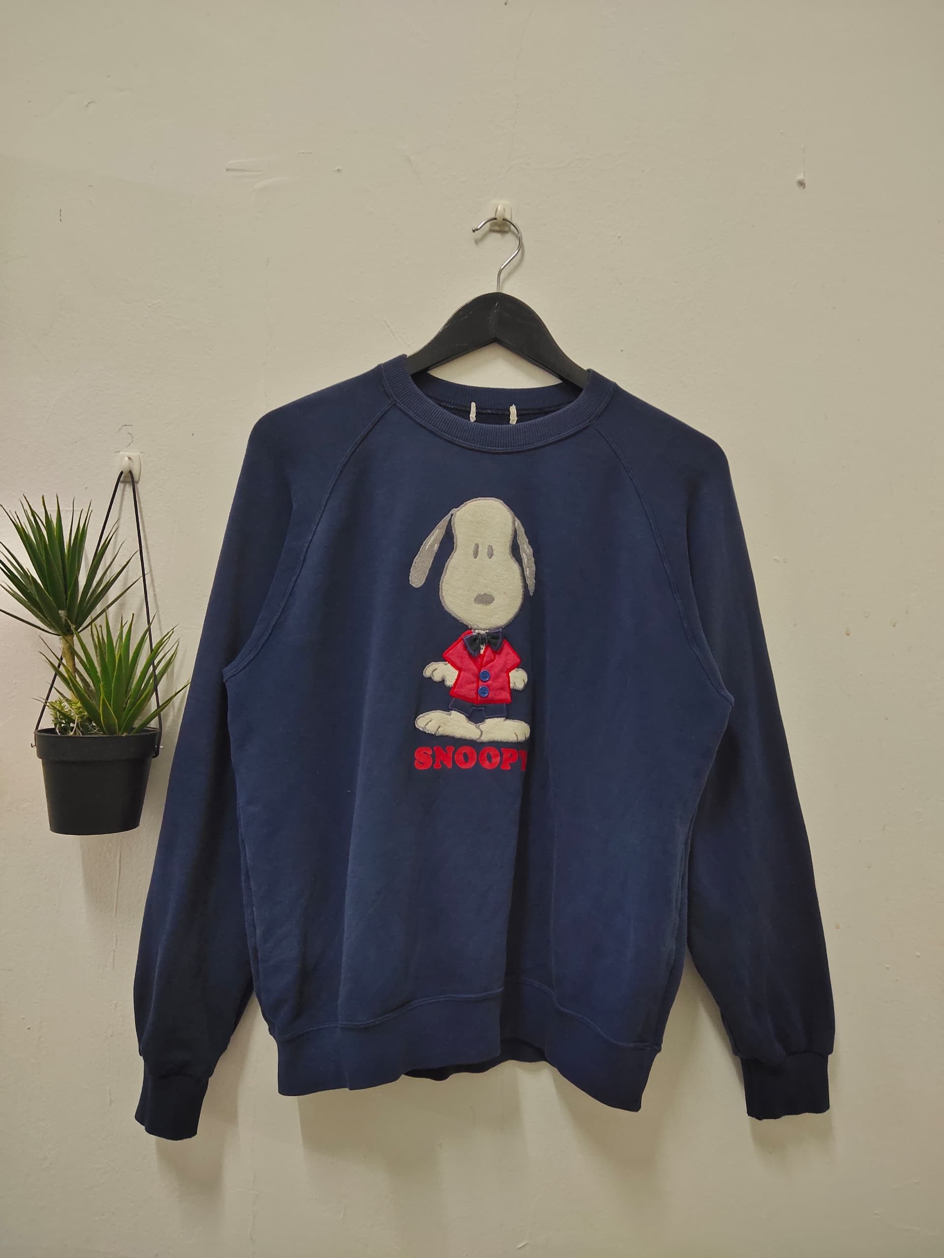 Cartoon Network Vintage 90s Snoopy movie Embroidery patchwork sweatshirt Size US M / EU 48-50 / 2 - 1 Thumbnail