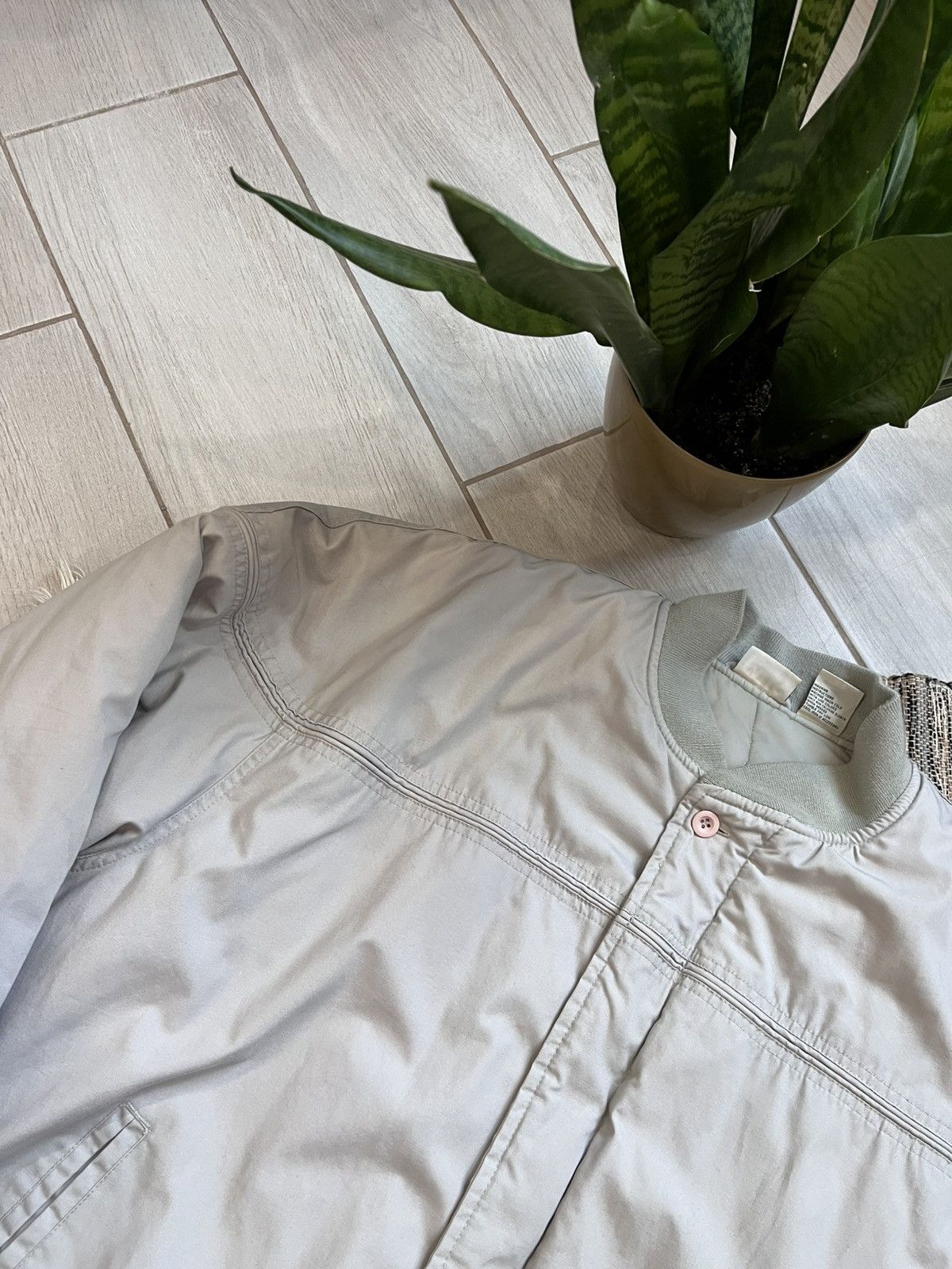 Alpha Industries × Vintage Vintage Bomber Jacket Grey Oversize Falls Creek minimalistic Size US XXL / EU 58 / 5 - 4 Thumbnail