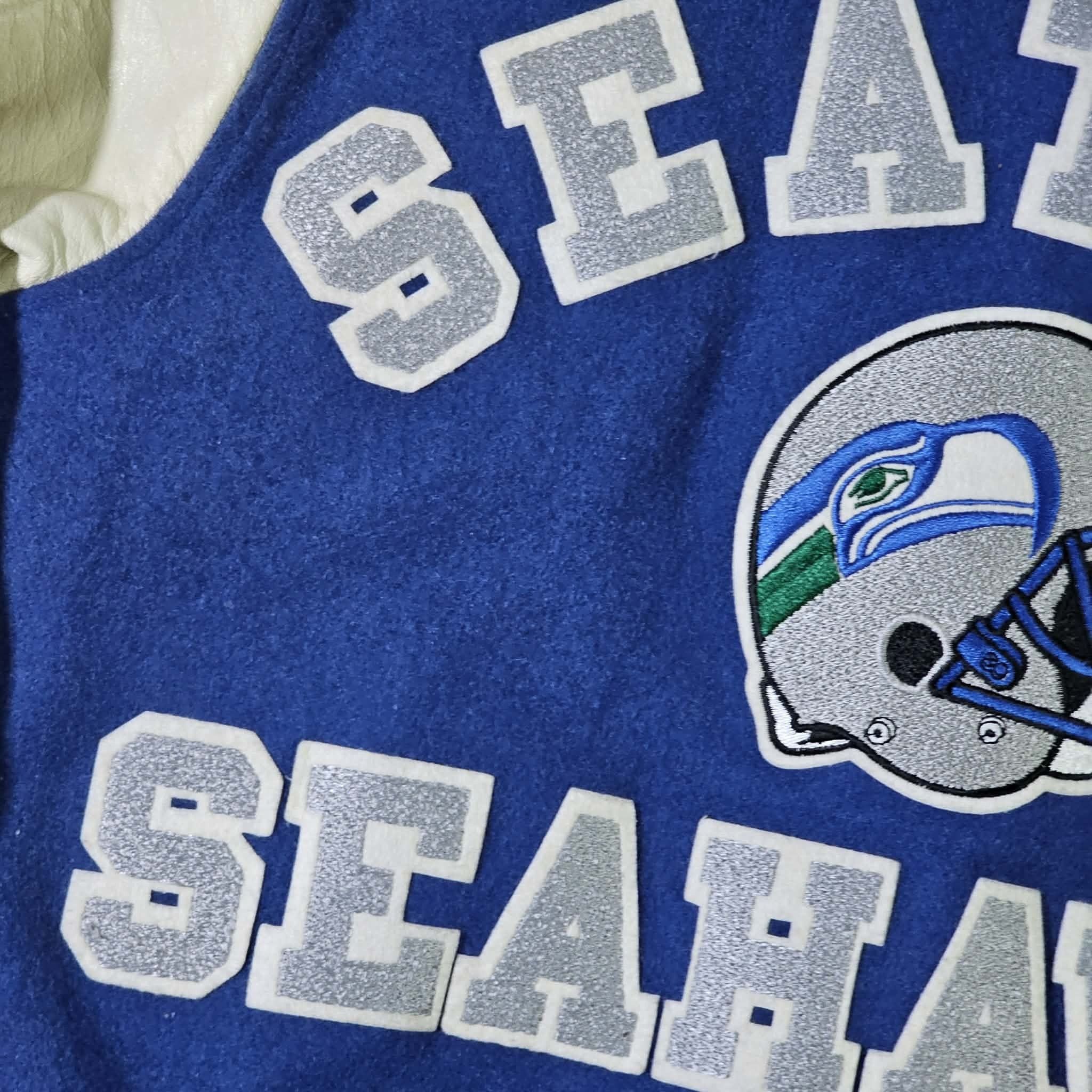Chalk Line Seattle Seahawks Vintage 80s Chalk Line Varsity Jacket Size US L / EU 52-54 / 3 - 7 Thumbnail