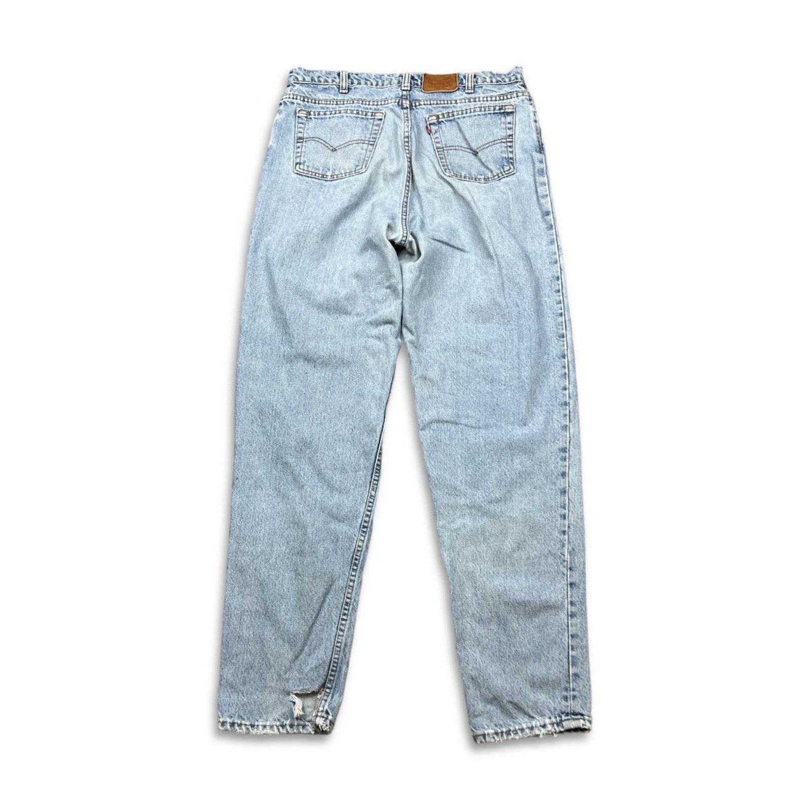 Levi's × Vintage Vintage Levi's 532 Jeans 34x32 Blue Thrashed 90s Denim Pants Size US 34 / EU 50 - 5 Thumbnail