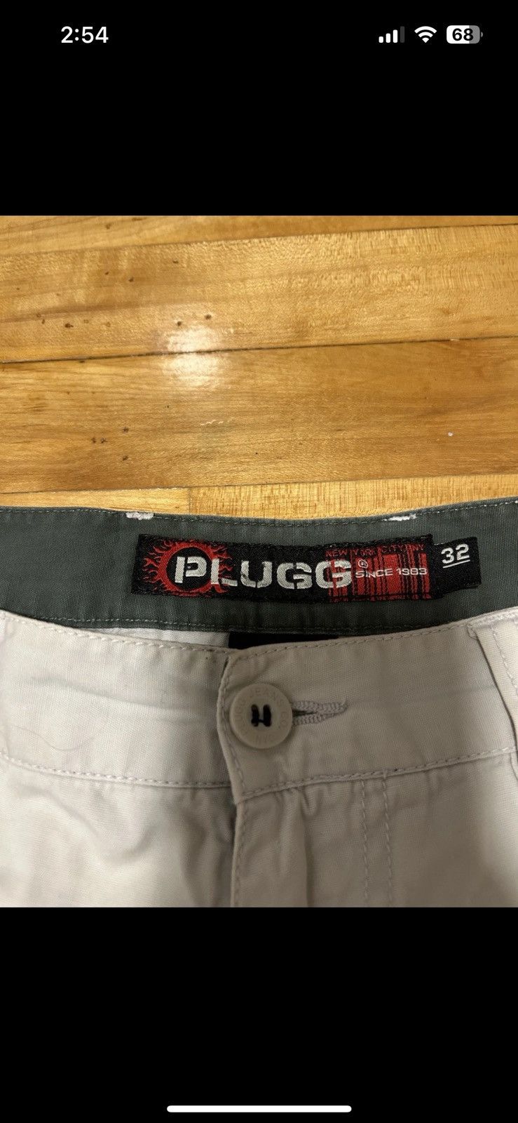 Other Plugg Men's Cargo Shorts, Beige Size 32 Workwear Grunge Size US 32 / EU 48 - 7 Thumbnail