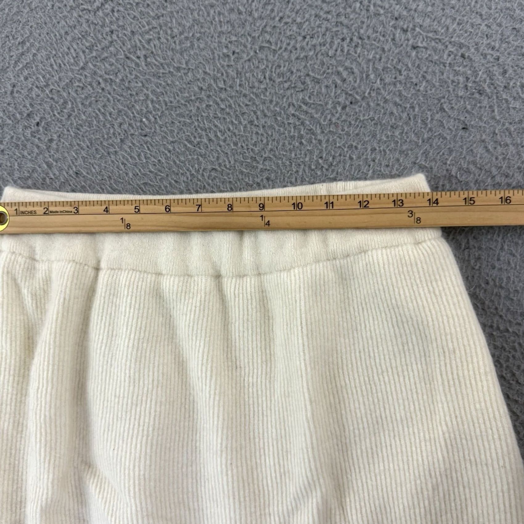 Vintage VINTAGE Pappagallo Skirt Women's Large Ivory Wool Knit Pencil 80s Pull On Size 36" / US 14 / IT 50 - 7 Thumbnail