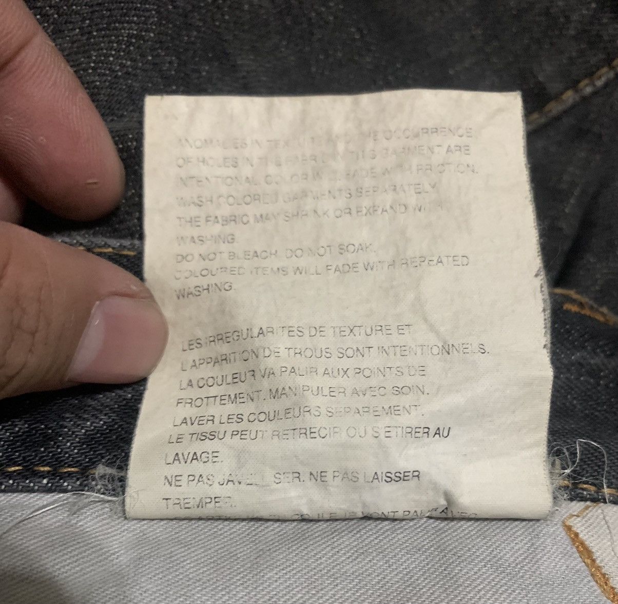 Junya Watanabe AD2004 Junya Watanabe Commes Des Garcons Curve Leg Jeans Size US 35 - 16 Thumbnail