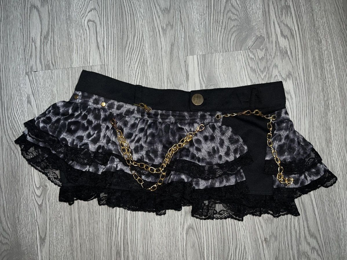 Japanese Brand Dialle Laisen Gyaru leopard micro skorts ☠️💗 Size 26" / US 2 / IT 38 - 8 Thumbnail