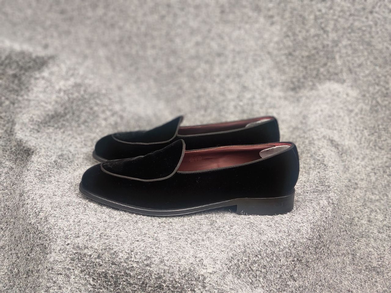 Suitsupply Suitsupply Tuxedo Velour Black Slip On Loafers Formal Shoes Size US 8 / EU 41 - 8 Thumbnail