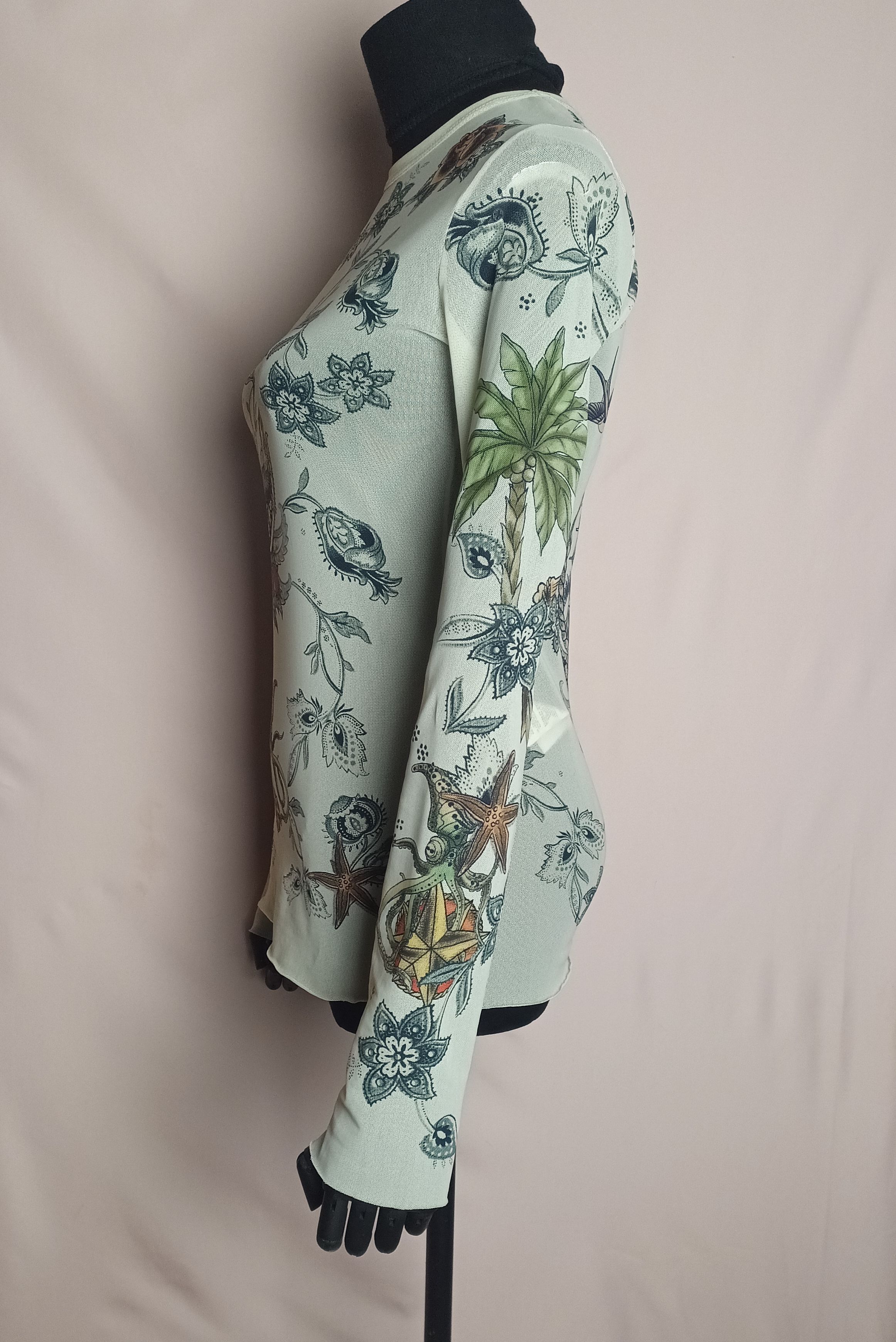 Etro ETRO Milano Old School Mermaid Print Mesh Top Jumper Size M / US 6-8 / IT 42-44 - 4 Thumbnail